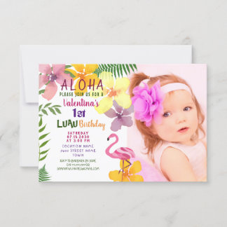 Tropical Summer Birthday Invitation