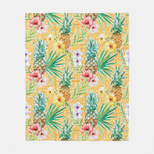 Tropical Summer Fleece Blanket