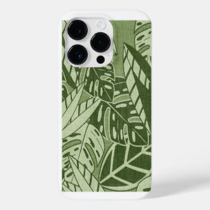 Tropical Summer Foliage Texture - Moss Green Case-Mate iPhone 14 Pro Case