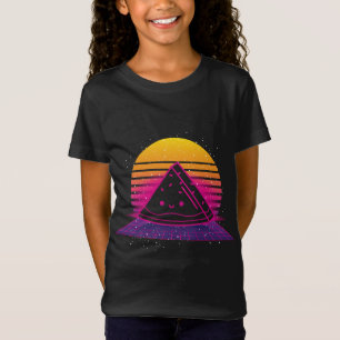 Tropical Summer Fruit 80s Retro Synthwave Sunset W T-Shirt