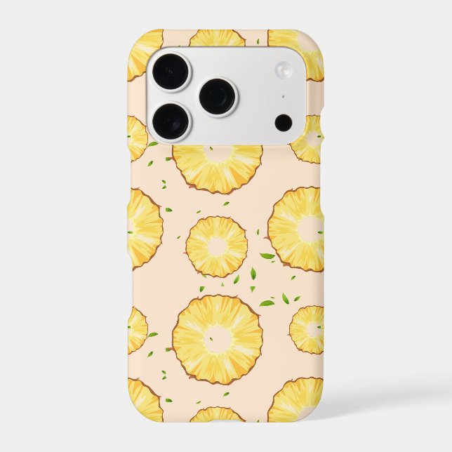 TROPICAL SUMMER FRUIT pineapple Slice pattern (Back)