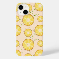 TROPICAL SUMMER FRUIT pineapple Slice pattern