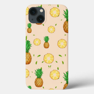 TROPICAL SUMMER FRUIT pineapple Slice pattern iPhone 13 Case