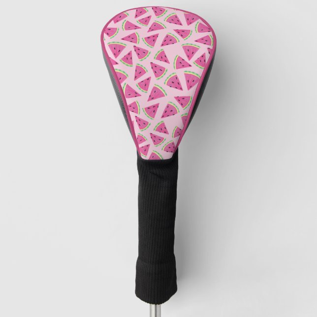 Tropical Summer Fruit Watermelon pattern Golf Head Cover (Front)