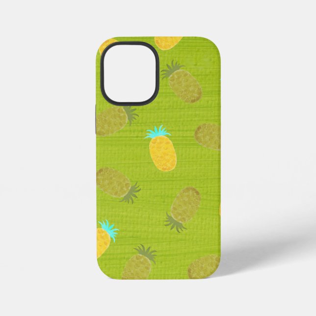 Tropical Summer Fruits Kiwi Green iPhone Case (Back)
