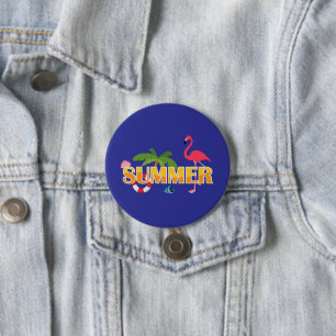 Tropical Summer Fun 7.5 Cm Round Badge