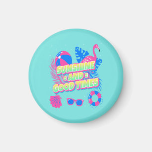 Tropical Summer Fun Vibes Magnet