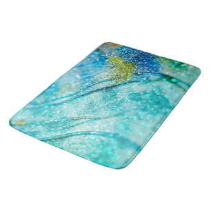 Tropical Summer Oceanic Glitter Glam 1 Bath Mat