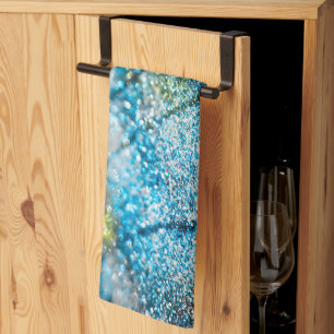 Tropical Summer Oceanic Glitter Glam 2 Tea Towel