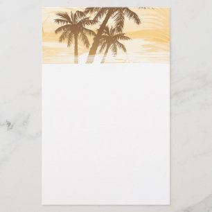 Tropical Summer Palms Stationery