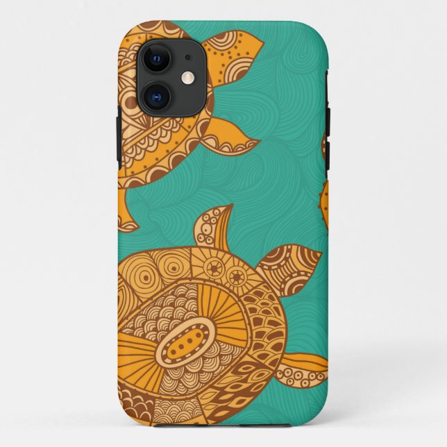 Tropical Summer Sea Turtles iPhone 5 5S Case-Mate iPhone Case (Back)
