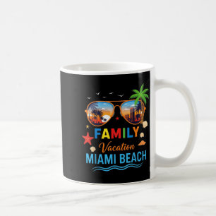 Tropical Summer Sunglasses Family Vacation Miami Coffee Mug