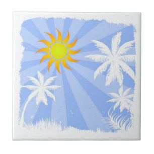 Tropical summer tile
