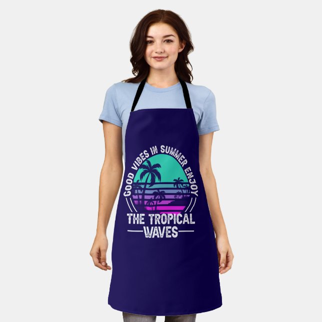 Tropical Summer Vibes-82646 Apron (Worn)