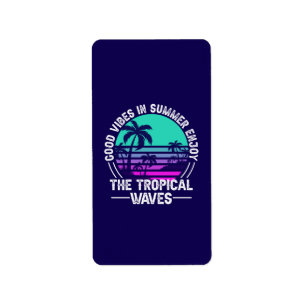 Tropical Summer Vibes-82646 Label