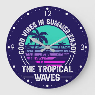 Tropical Summer Vibes-82646 Large Clock