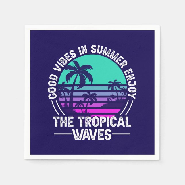 Tropical Summer Vibes-82646 Napkin (Front)