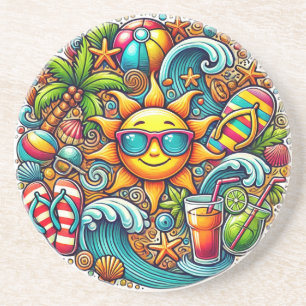 Tropical Summer Vibes Coaster