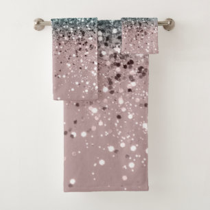 Tropical Summer Vibes Glitter #3 Bath Towel Set