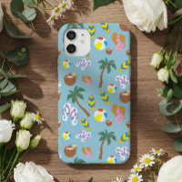 Tropical Summer Vibes Pattern Phone Case