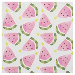 Tropical Summer Watermelon Christmas Pattern Yard Fabric