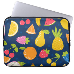 Tropical Summer Waves Beach Party Pattern Laptop Sleeve