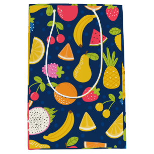  Tropical Summer Waves Beach Party Pattern     Medium Gift Bag