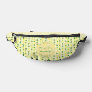 Tropical Summer Wedding Pineapple and Palm Leaves Bum Bags