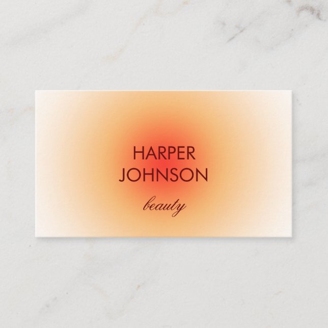 tropical sun business card (Front)