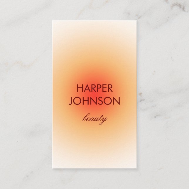 tropical sun business card (Front)