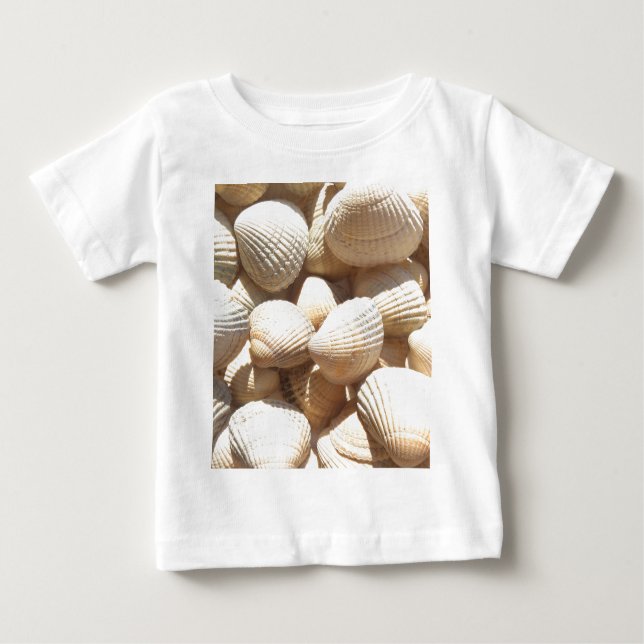 Tropical Sunny Exotic Sea Shells Baby T-Shirt (Front)