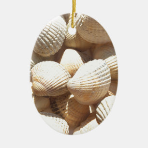 Tropical Sunny Exotic Sea Shells Ceramic Tree Decoration