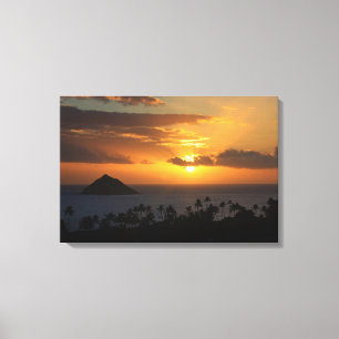 Tropical Sunrise on Canvas Print
