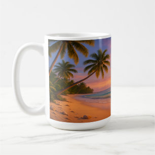 Tropical Sunrise Shoreline Coffee Mug