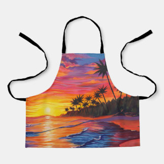 Tropical Sunset Apron
