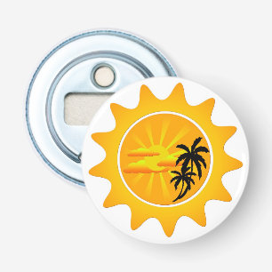 Tropical sunset bottle opener