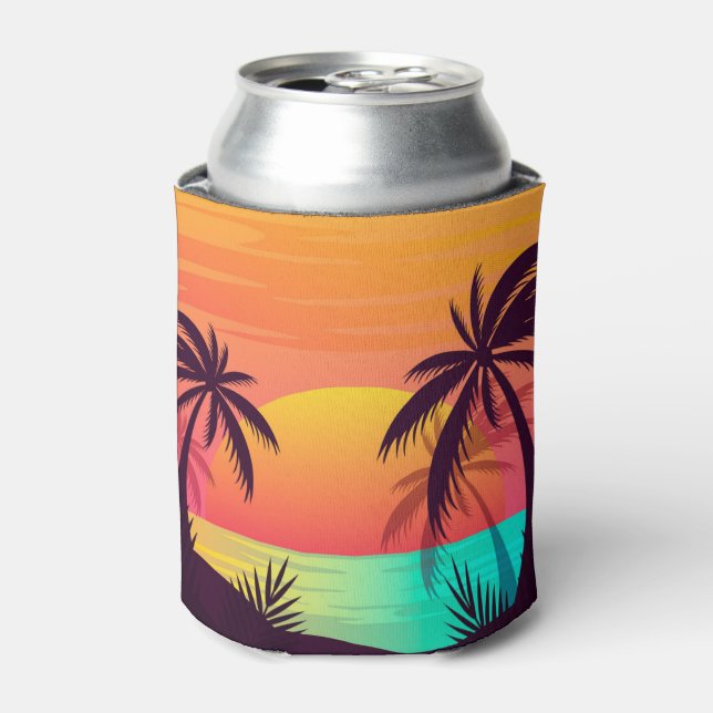 Tropical Sunset Can Cooler (Can Front)
