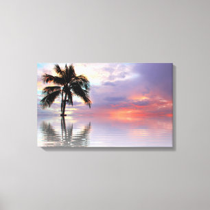 Tropical Sunset Canvas Print