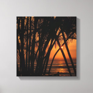 Tropical Sunset Canvas Print