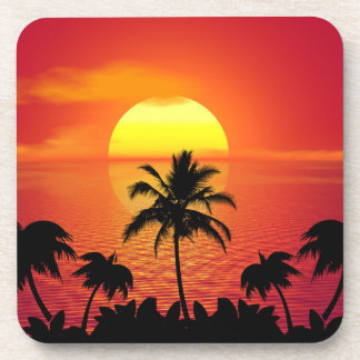 Tropical Sunset Coaster