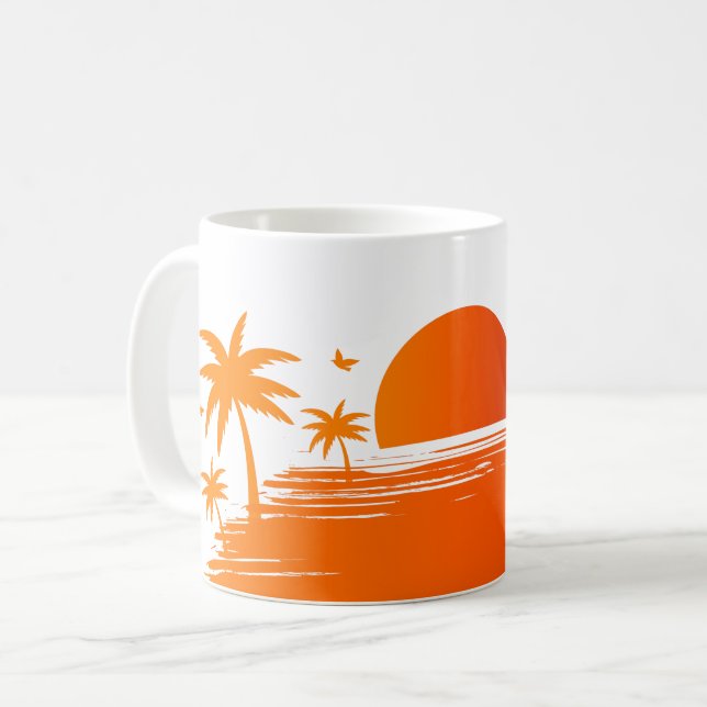 Tropical Sunset  Coffee Mug (Front Left)