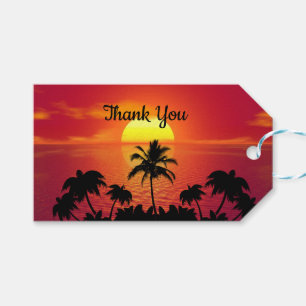 Tropical Sunset Gift Tags