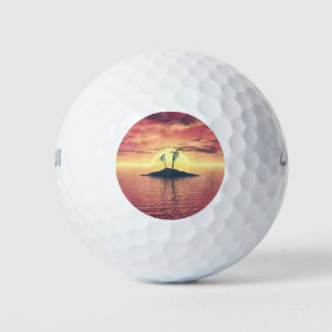 Tropical Sunset Golf Balls