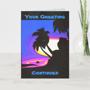 Tropical Sunset Greeting Card