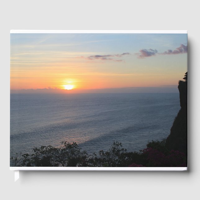 Tropical sunset guest book (Front)