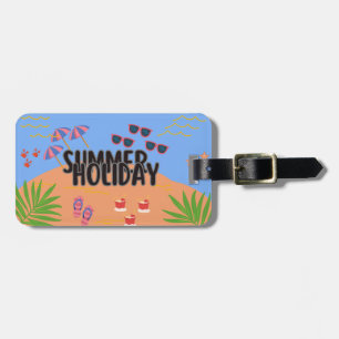 Tropical Sunset Luggage Tag