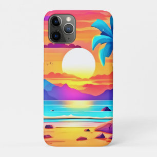  Tropical Sunset Oasis  Case-Mate iPhone Case