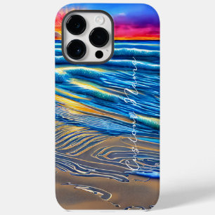Tropical Sunset over Clear Ocean iPhone 14 Pro Max Case