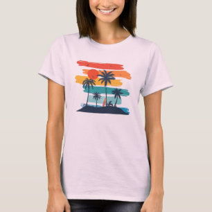 Tropical Sunset Paradise T-Shirt