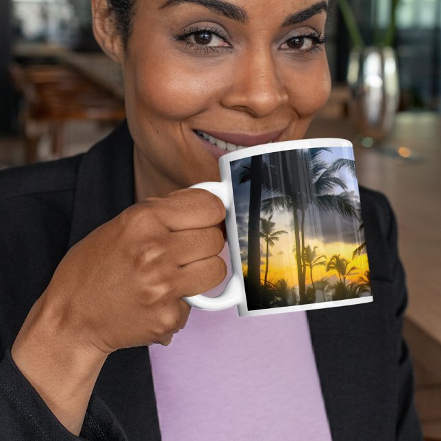 Tropical Sunset Print Mug (Creator Uploaded)
